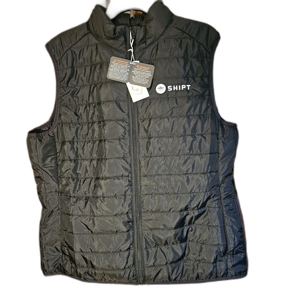 Shipt Shopper Uniform Puffer Vest Black Core365 XXL NWT Water Repellent‎